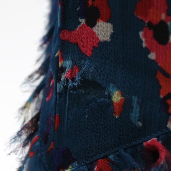 Jason Wu- Blue Leopard Midi Dress - Size 14 - Picture 12 of 12